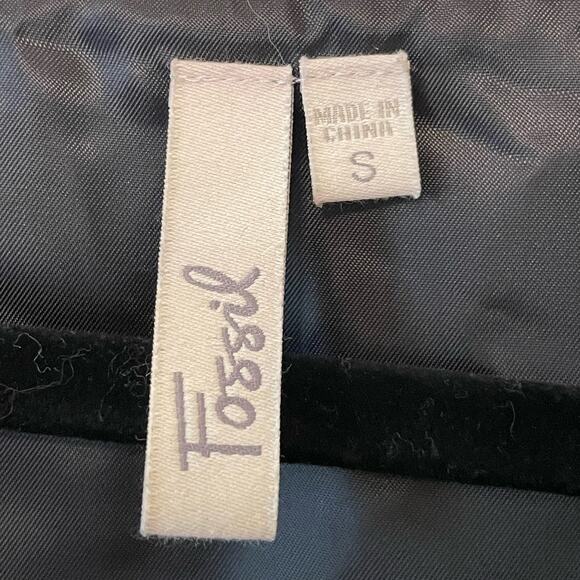 Fossil S plaid a-line mini dress party cocktail academia 100% SIlK corpcore gray - Picture 4 of 7